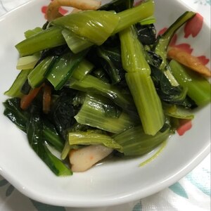 小松菜と丸天の煮物